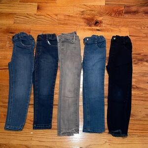 5 Pcs bundle Old Navy Garanimals Kids Jeans Set - Dark Blue and Black